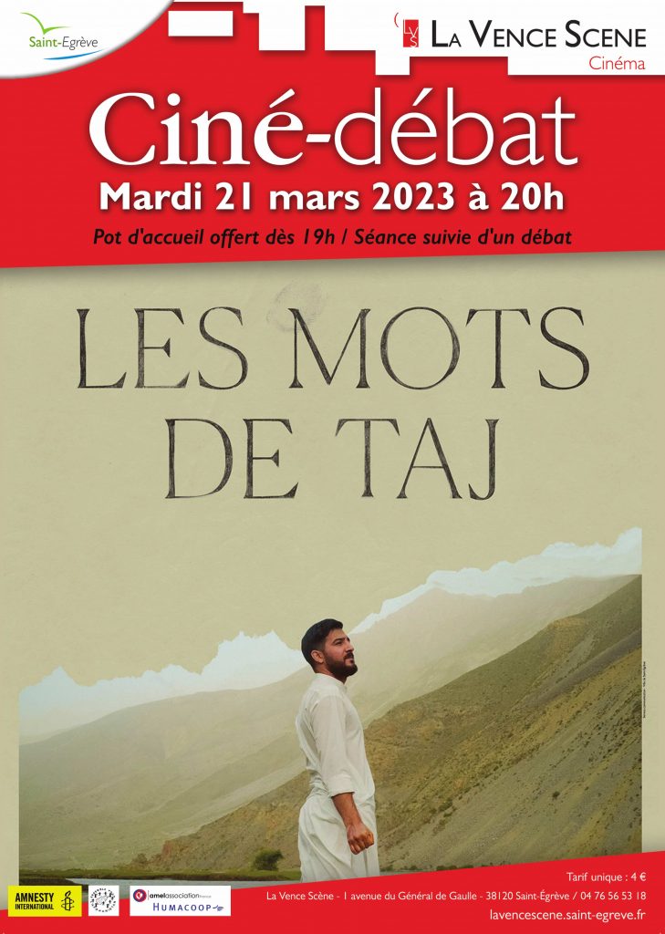 Ciné-débat « Les mots de Taj » mardi 21 mars 2023