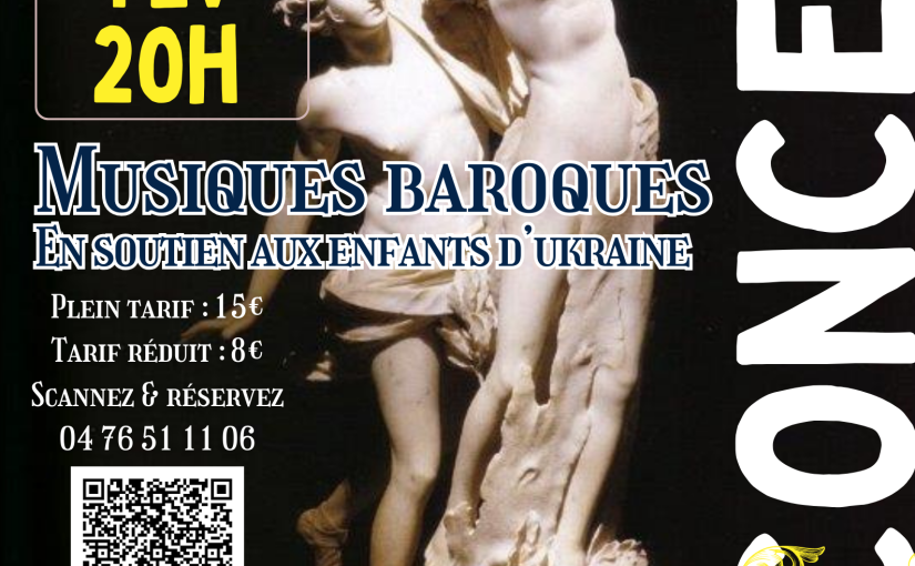 CONCERT baroque le 8 février 2025 à 20h Salle Olivier Messiaen Grenoble