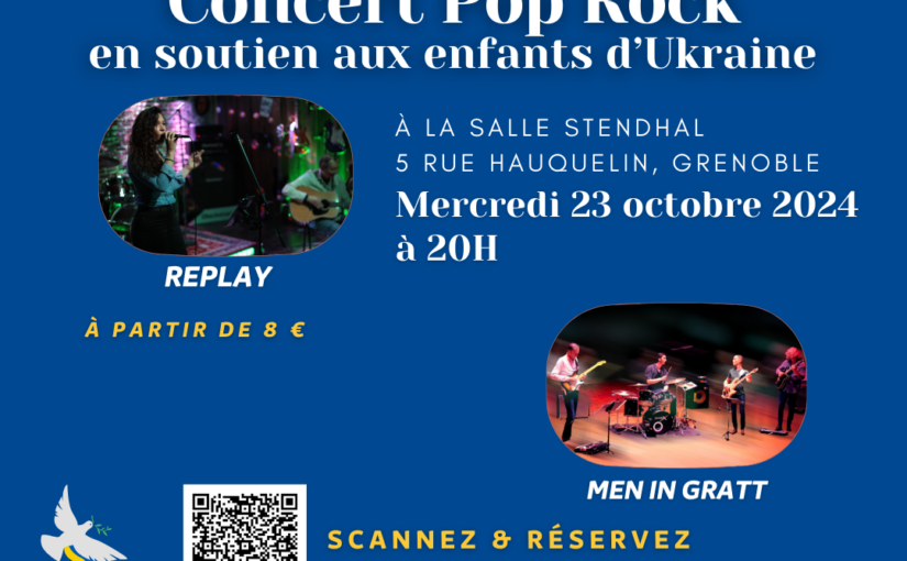 CONCERT Notes solidaires le 23 octobre 2024 à 20h Salle Stendhal Grenoble