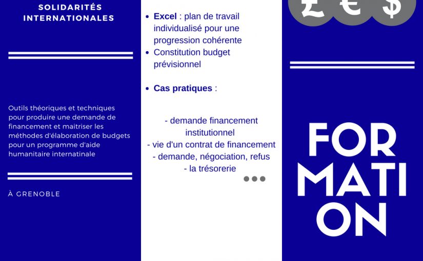 Formation Gestion financière de projet de solidarité internationale