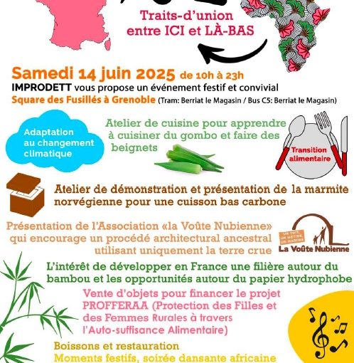Fête du Gombo le 14 juin au Square des fusillés de Grenoble