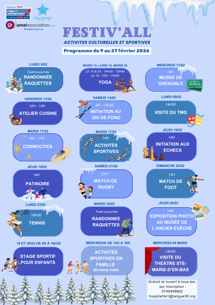 Sport et culture avec Humacoop-Amel France - Février 2026